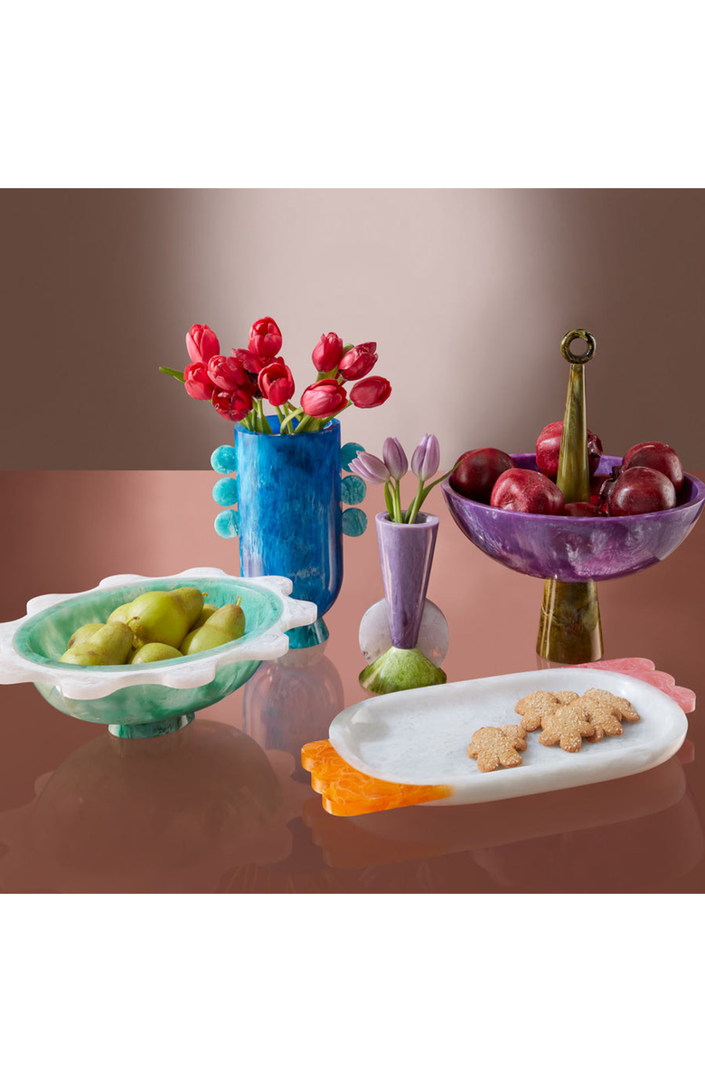 Jonathan Adler Como Ripple Bowl, Alternate, color, Seafoam Green / White
