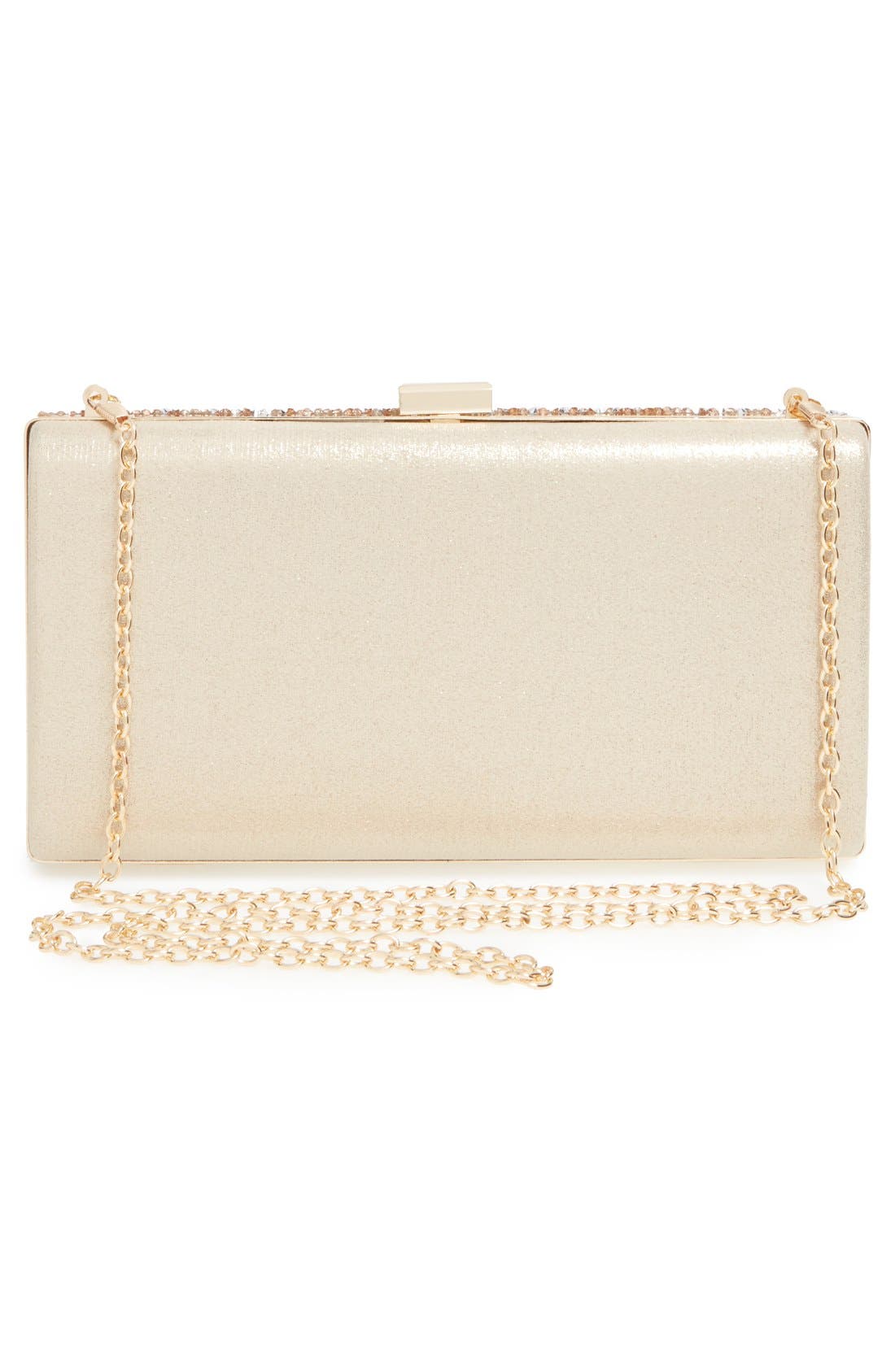 Sole Society 'Mayanna' Crystal Embellished Minaudiere, Alternate, color, 