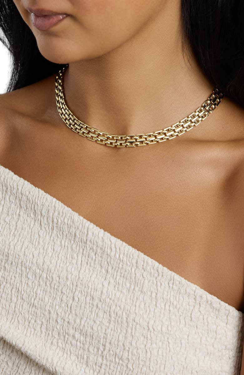 ATHRA LUXE The Muse Chain Link Watchband Necklace, Alternate, color, 