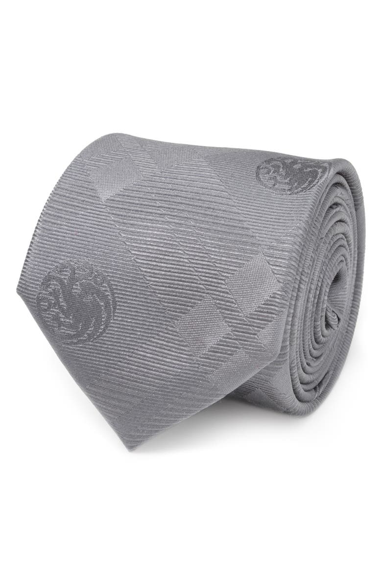 Cufflinks, Inc. x Game of Thrones Targaryen Dragon Plaid Silk Tie, Alternate, color,