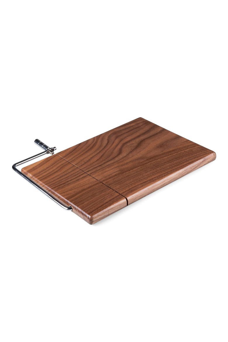 TOSCANA 'Meridian' Black Walnut Cutting Board with Slicer, Alternate, color, BLACK