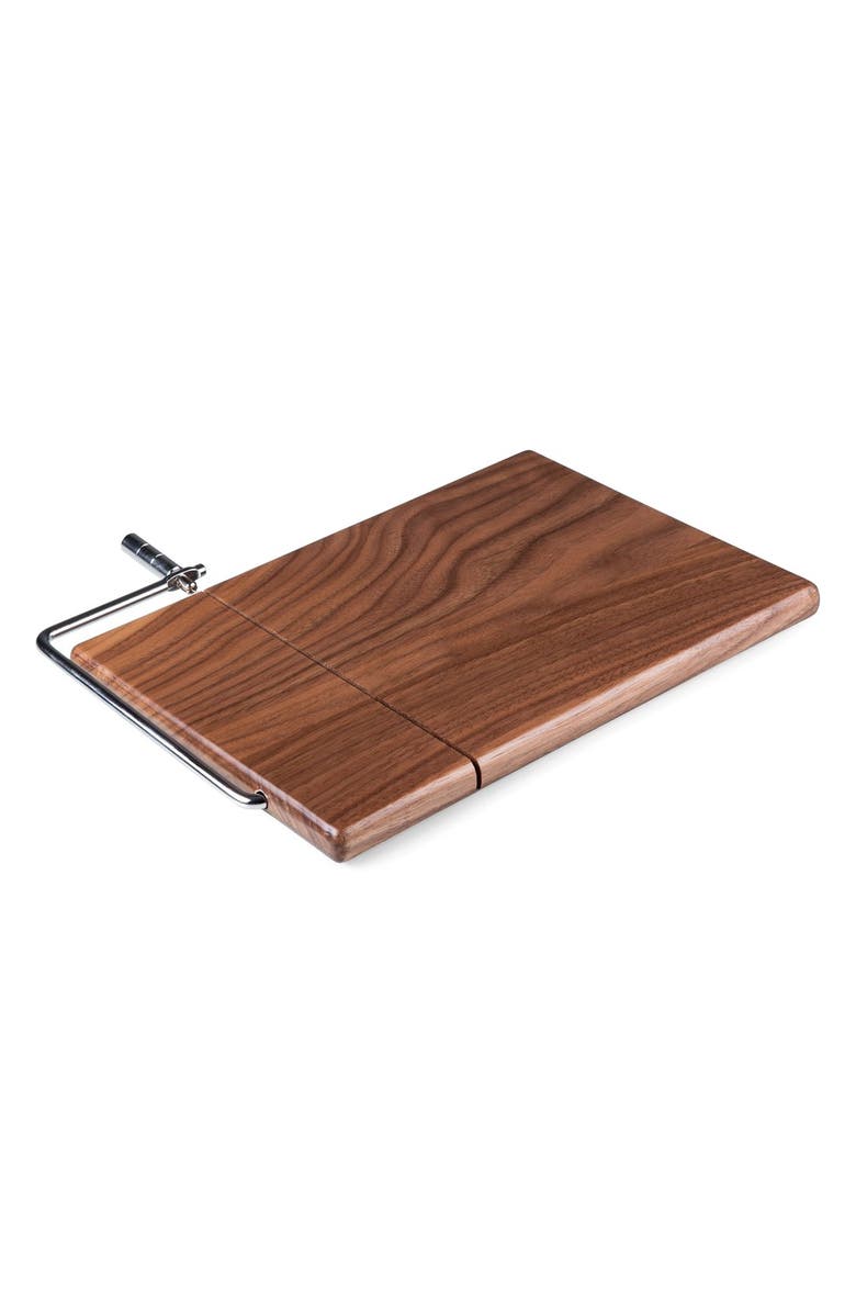 Toscana a Picnic Time Brand TOSCANA 'Meridian' Black Walnut Cutting Board with Slicer, Alternate, color, 