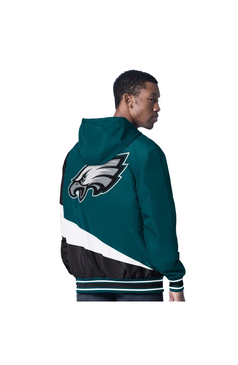 G-III SPORTS BY CARL BANKS Men's G-III Sports by Carl Banks Midnight Green/Charcoal Philadelphia Eagles Dual Threat Reversable Full-Zip Hooded Jacket, Alternate, color, Green