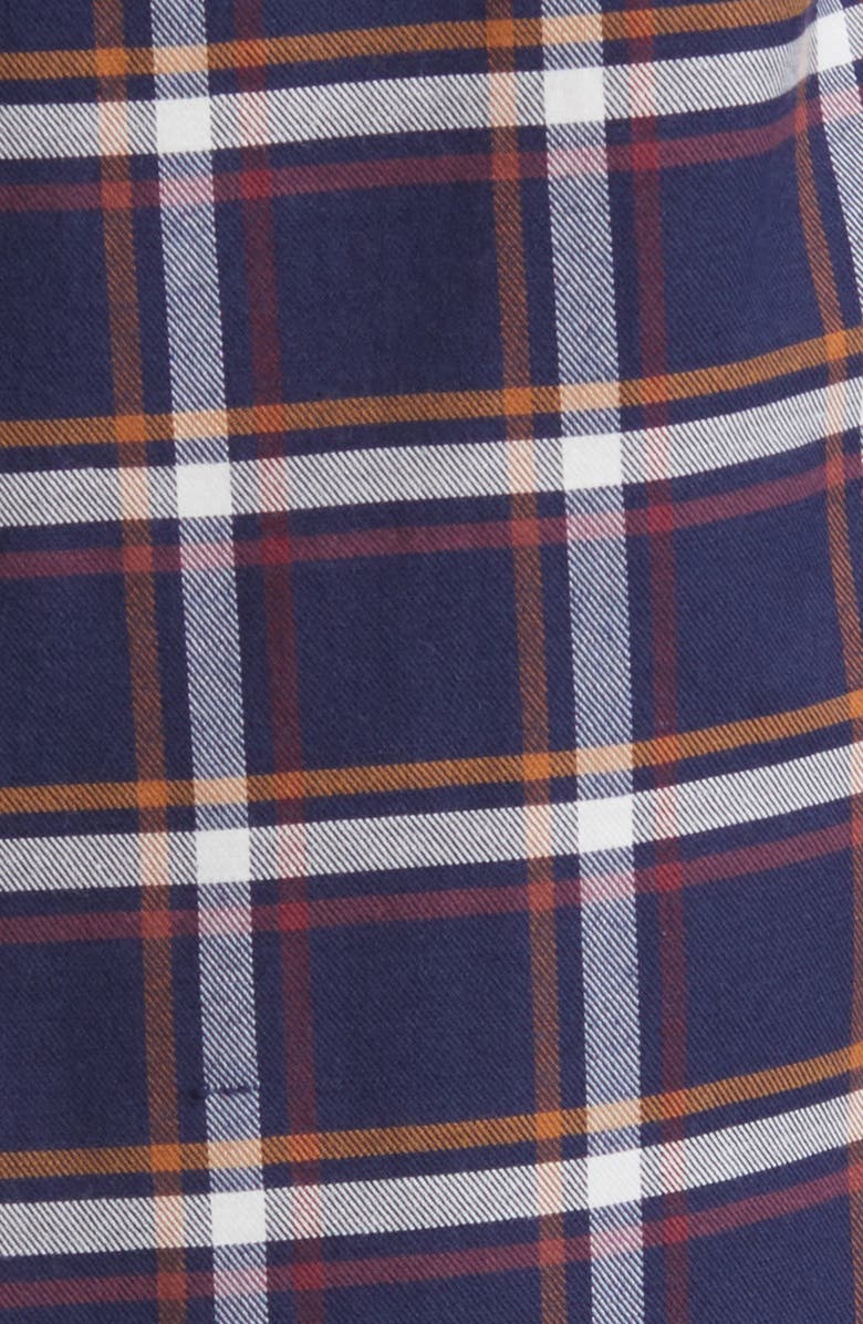 Stone Rose Tricolor Plaid Dry Touch<sup>®</sup> Performance Button-Up Shirt, Alternate, color, Navy