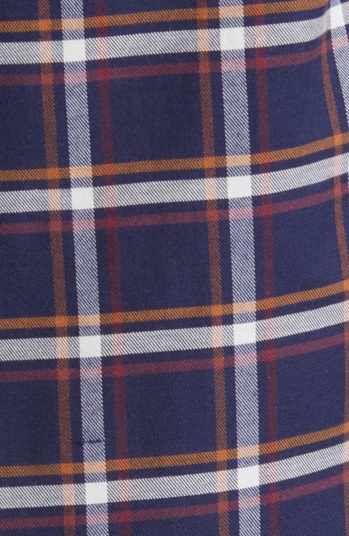 Stone Rose Tricolor Plaid Dry Touch® Performance Button-up Shirt In Navy