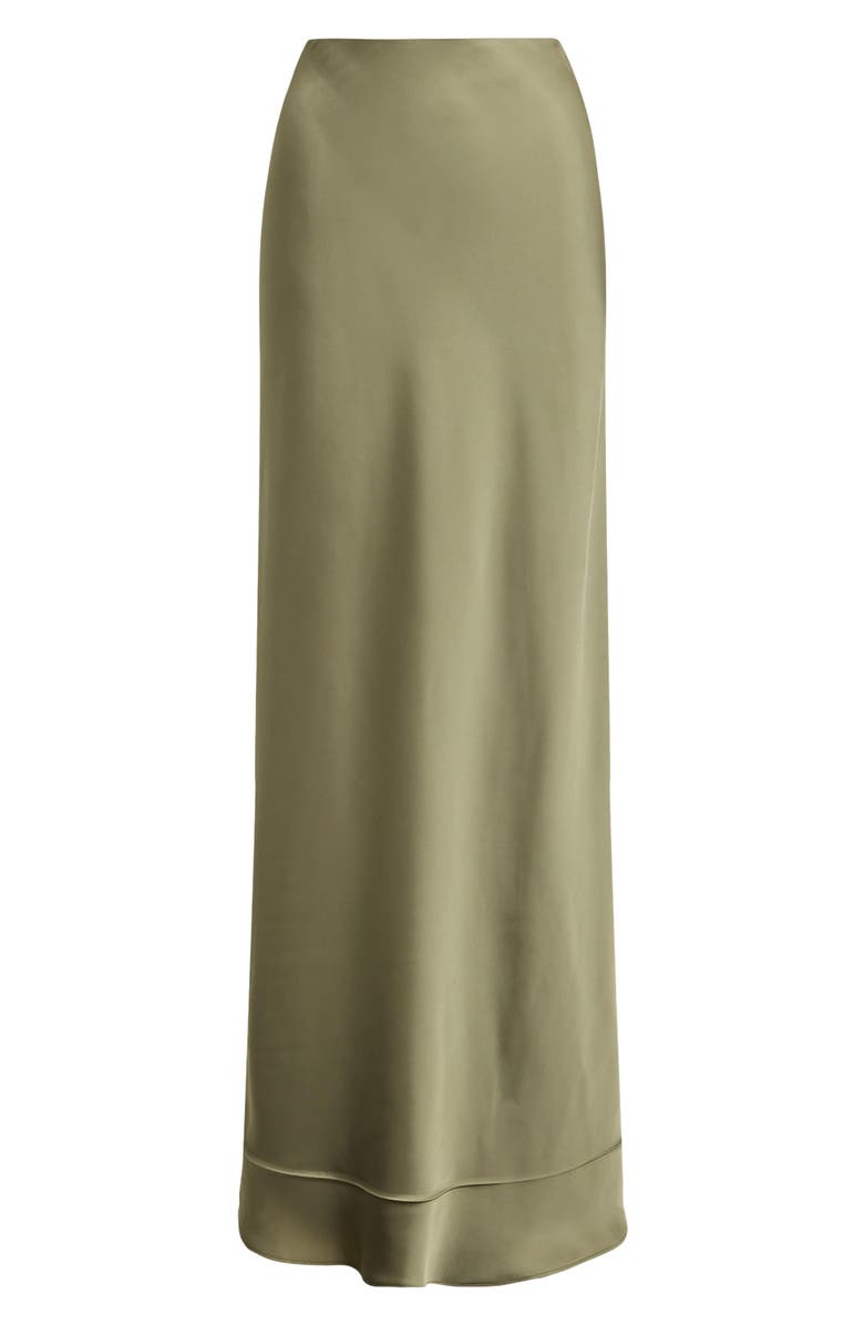 Lauren Ralph Lauren Satin Maxi Skirt, Alternate, color, Light Agave Green