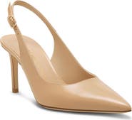 Stuart Weitzman Stuart Power 75 Pointed Toe Slingback Pump