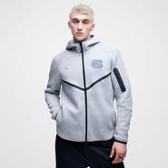 Nike Men's Nike Heather Gray North Carolina Tar Heels Tech Fleece Full-Zip Windrunner Hoodie