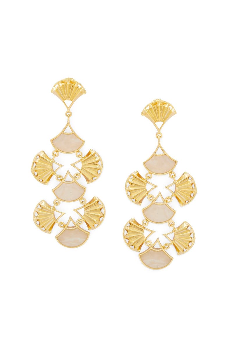 Dhwani Bansal Pankha Earrings, Main, color, Gold Plated