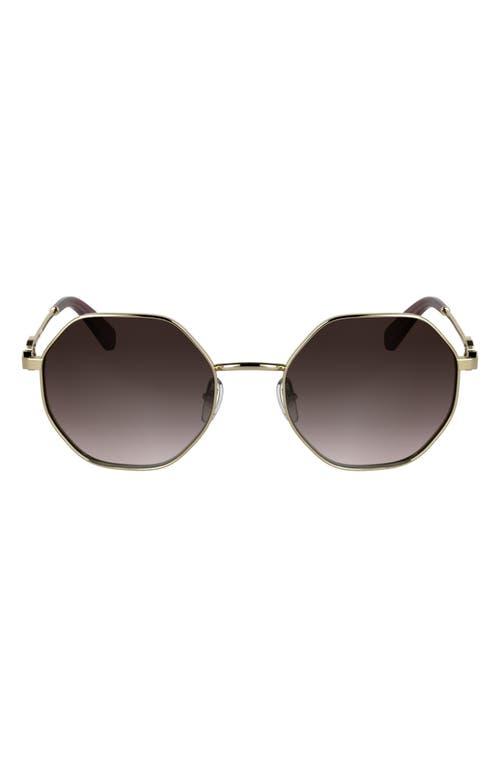 Longchamp Le Foulonné 52mm Gradient Round Sunglasses