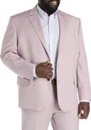 Oak Hill by DXL Big & Tall Jacket-Relaxer Textured Suit Jacket
