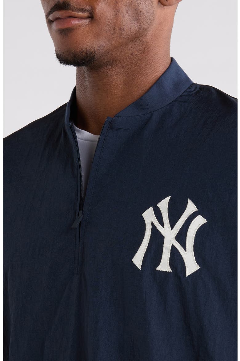 Yankees Three-Quarter-Sleeve Pullover, Alternate, color, DARK SAPPHIRE