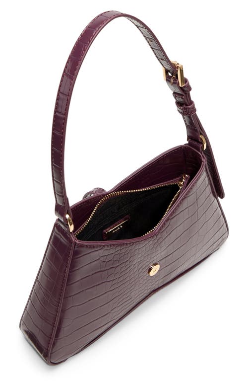 Aldo Julietta Croc Embossed Faux Leather Shoulder Bag In Red