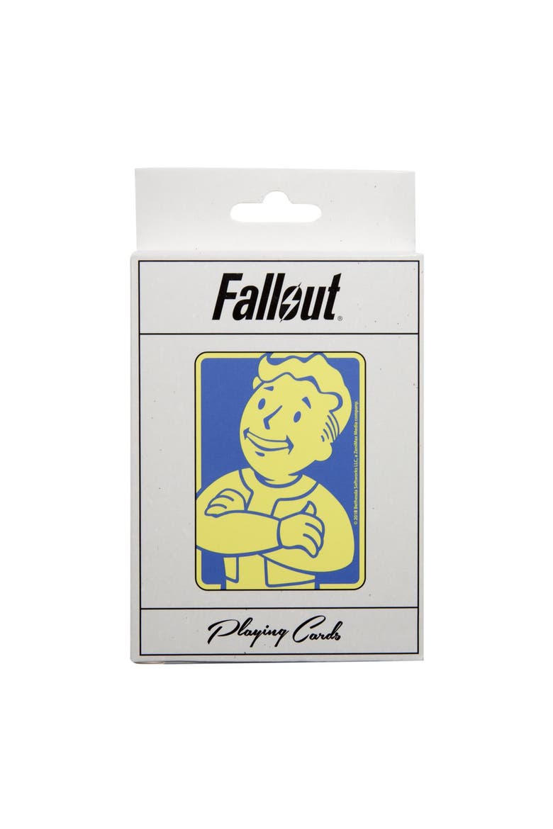 Fallout Vault Boy Playing Cards, Alternate, color, White