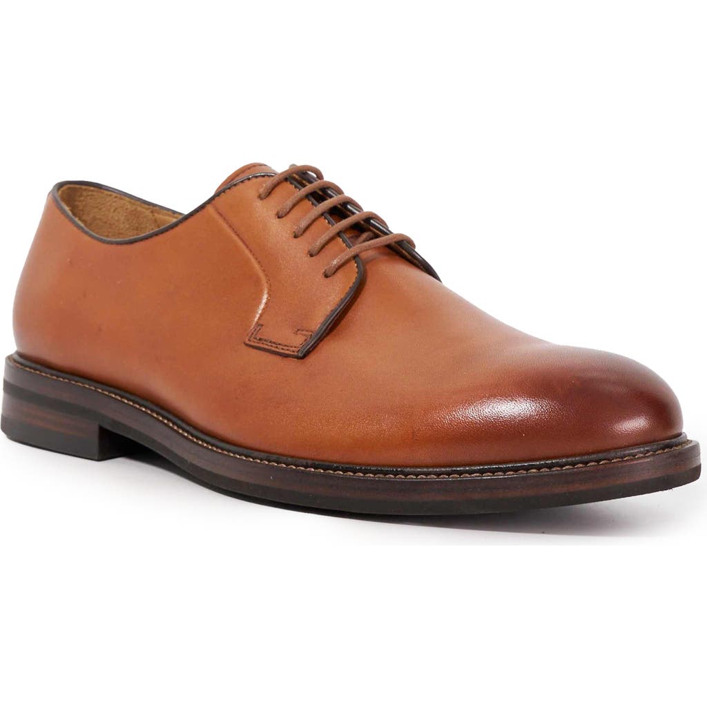 Dune London Siril Plain Toe Derby In Brown