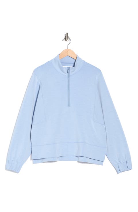 Floral Mélange Half Zip Pullover