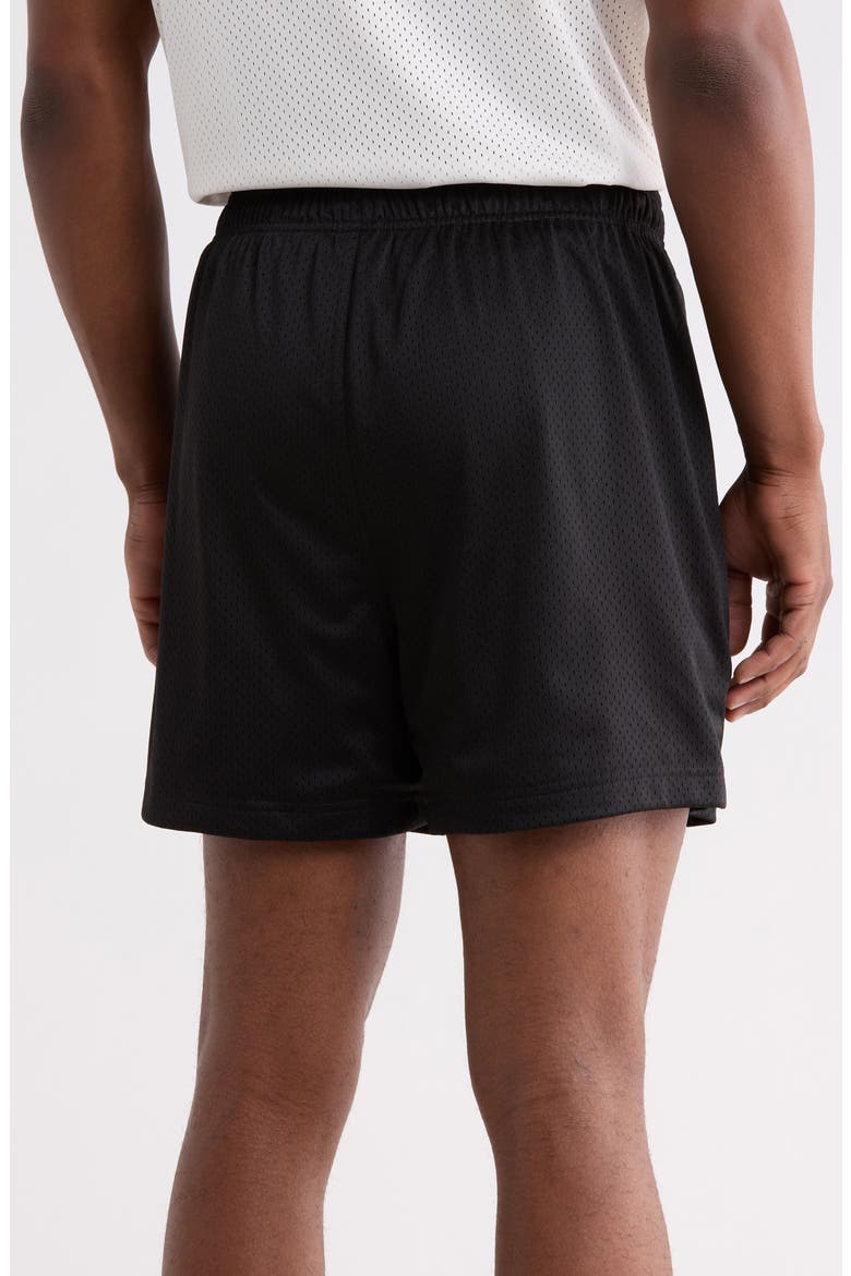 Diamond Mesh Shorts, Alternate, color, BLACK