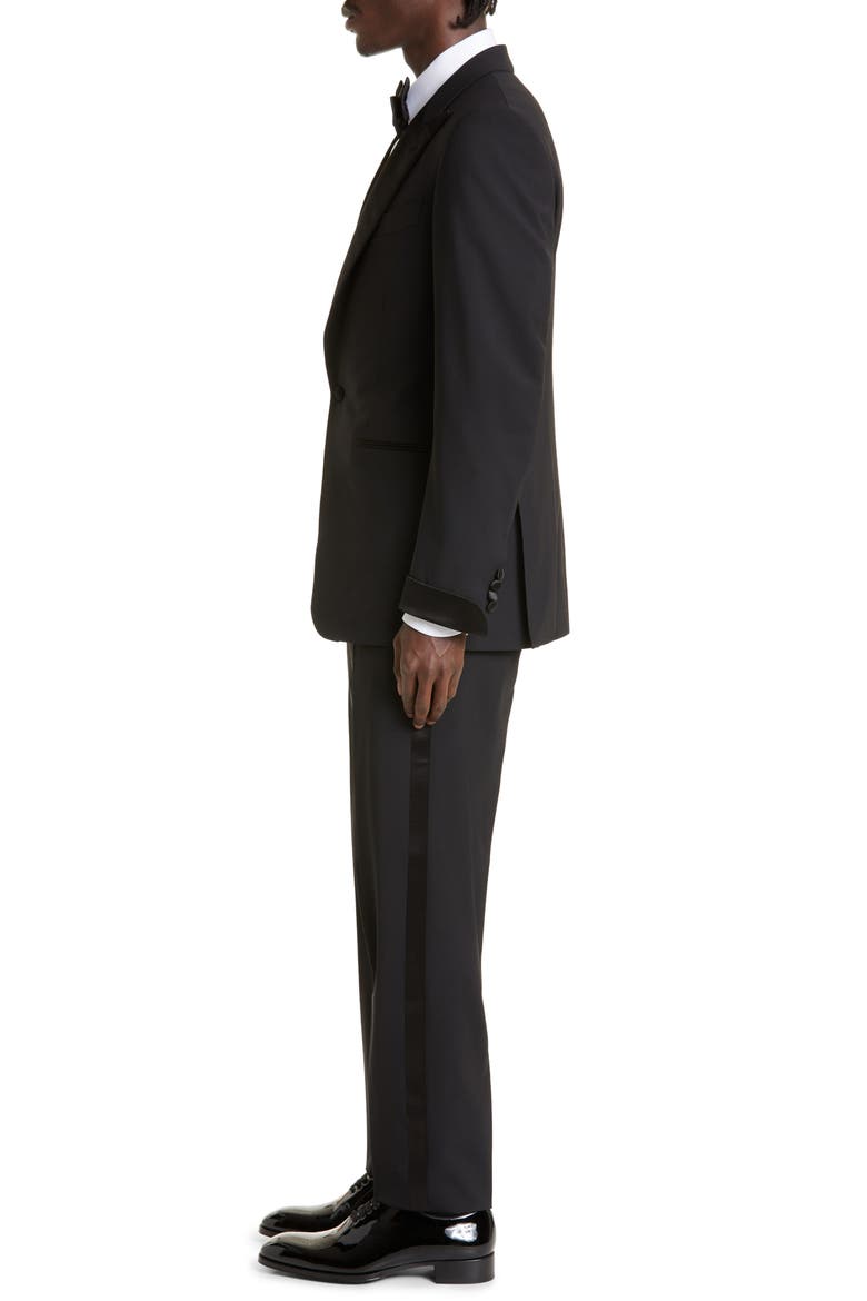 O'Connor Stretch Wool Tuxedo, Alternate, color, BLACK