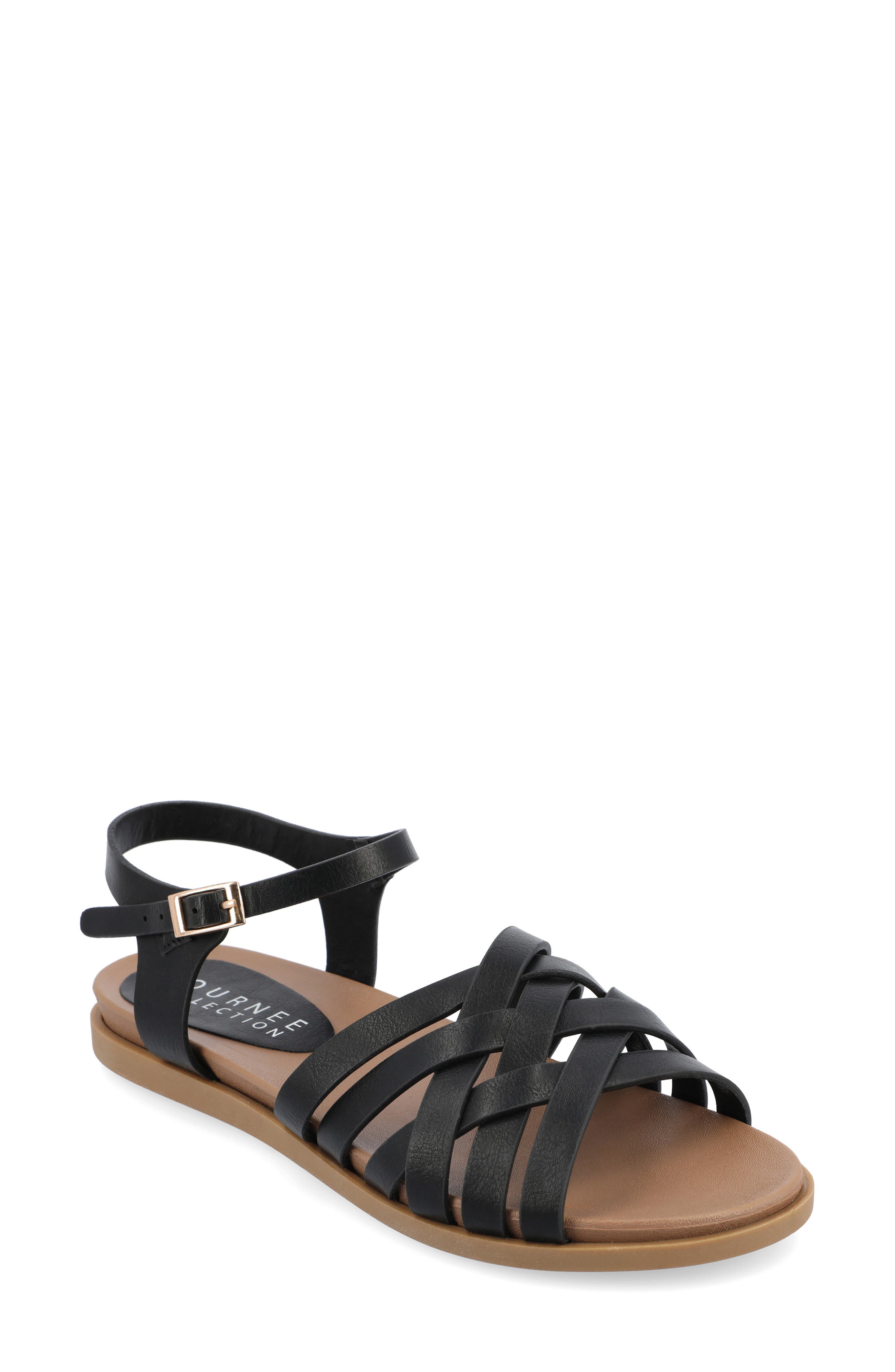 Journee Collection Kimmie Ankle Strap Sandal, Main, color, 