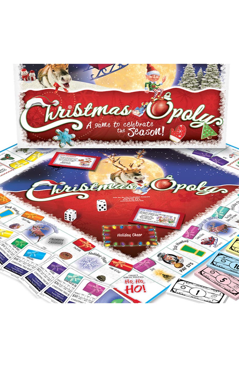 Late for the Sky Christmasopoly Board Game, Alternate, color, Multicolored