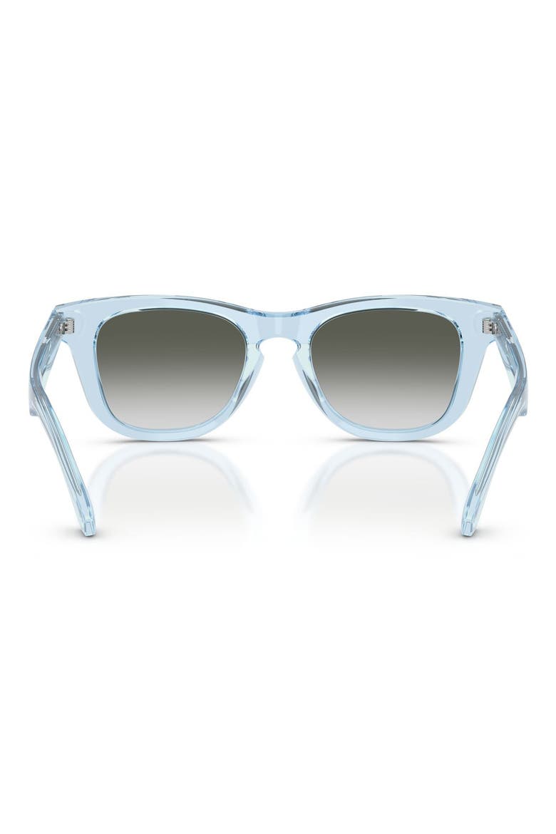Kids' 46mm Small Square Sunglasses, Alternate, color, TRANSPARENT BLUE / GREEN