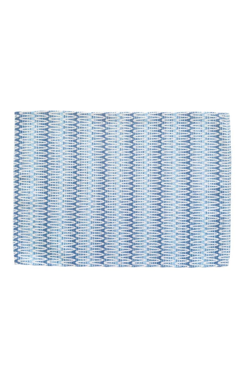 Summer Twist Indoor Outdoor Placemat, Main, color, Blue