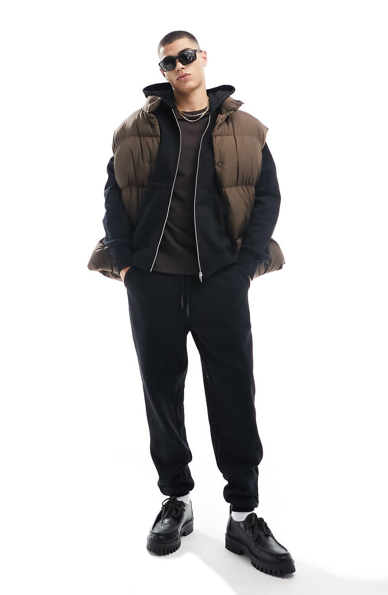 ASOS DESIGN Oversize Zip Hoodie, Alternate, color, 