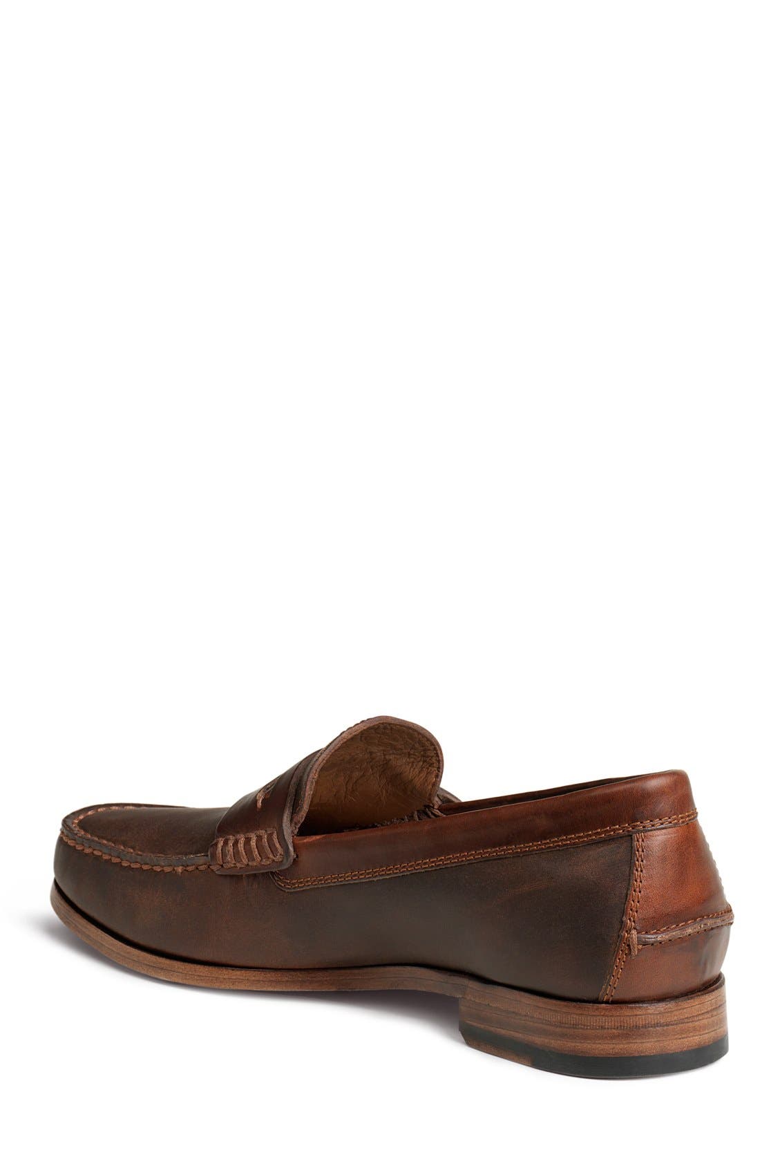 'Sadler' Penny Loafer, Alternate, color, BROWN
