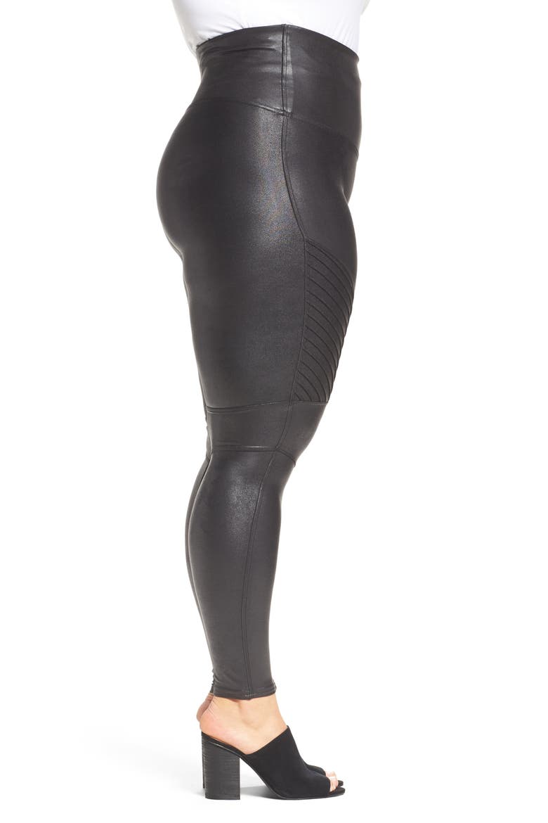 High Waist Moto Leggings, Alternate, color, VERY BLACK