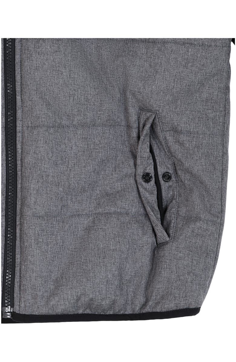 Under Armour Kids' 2Fer Water Resistant Hoodie Vest, Alternate, color, Pitch Gray Heather