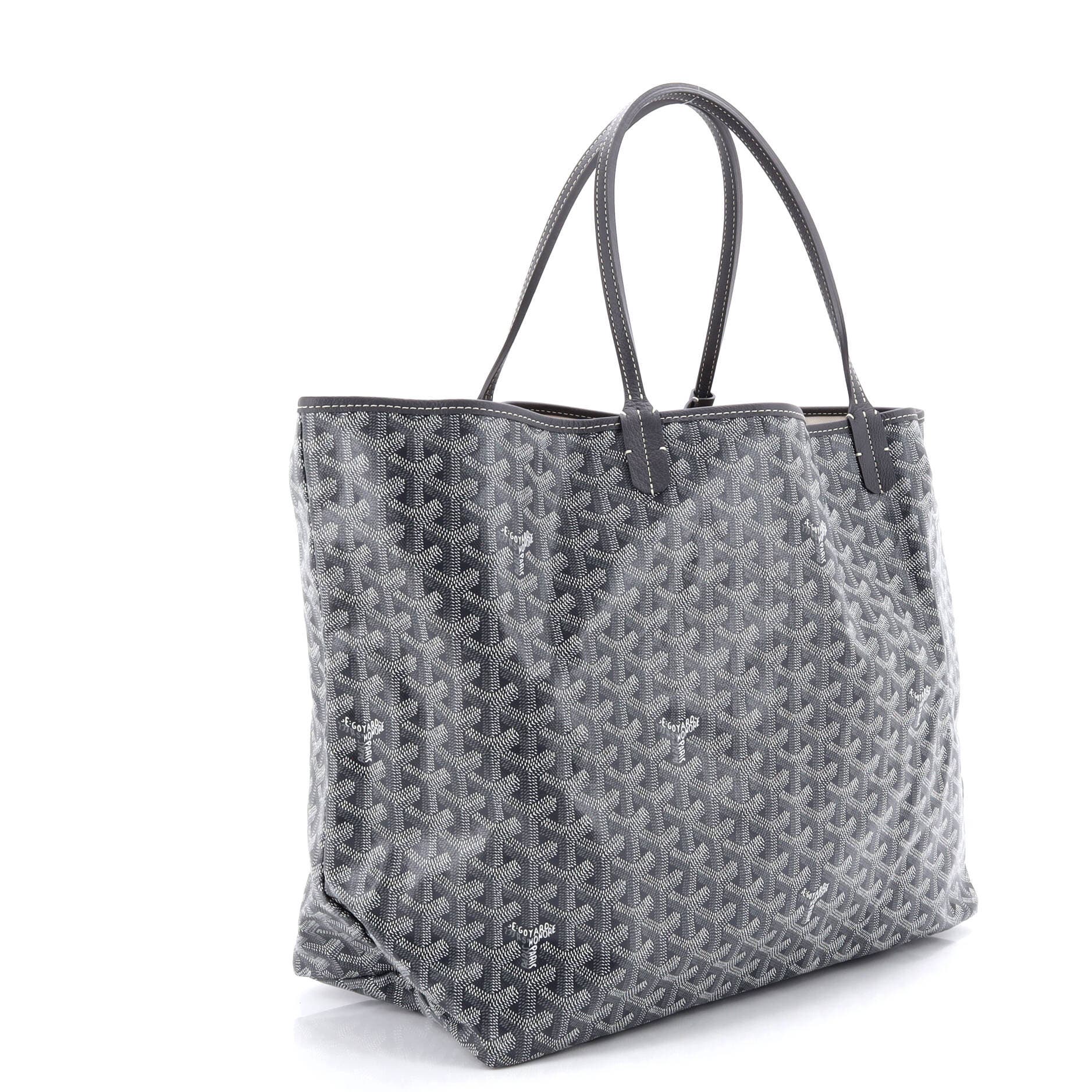 Pre-Owned Goyard Saint Louis Tote Coated Canvas GM, Alternate, color, Gray