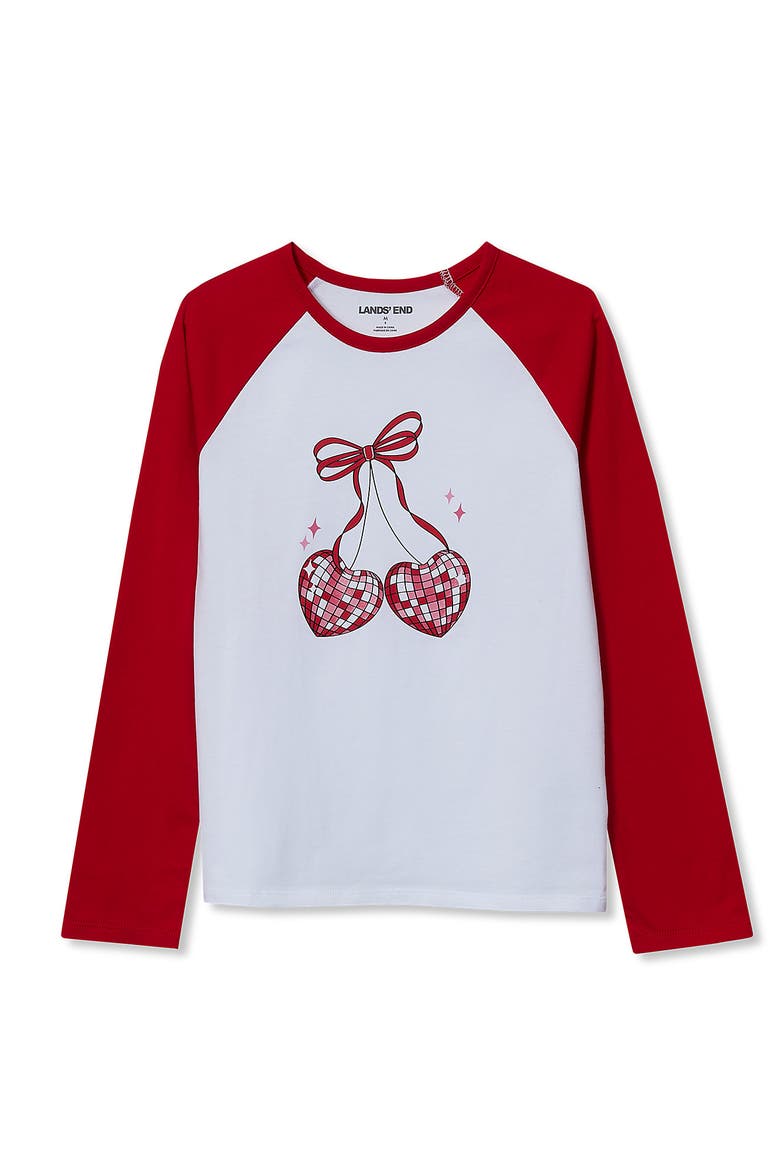 Girls Graphic Tee Shirt, Main, color, Apple Red Disco Cherries