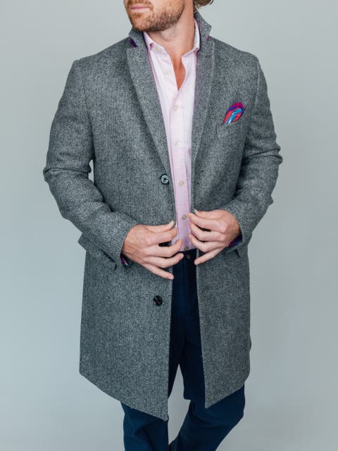 Long Sleeve Wool Collared Coat