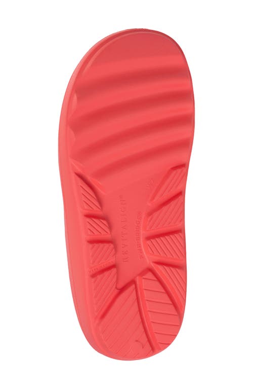 Revitalign Fusion Strive Slide Sandal In Red