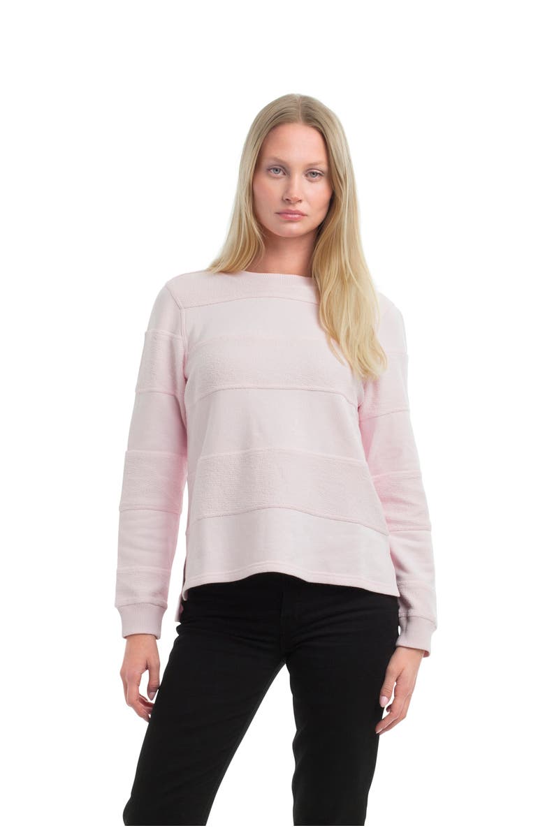 WILT Clothing Striped Sweatshirt, Main, color, Pinkaboo