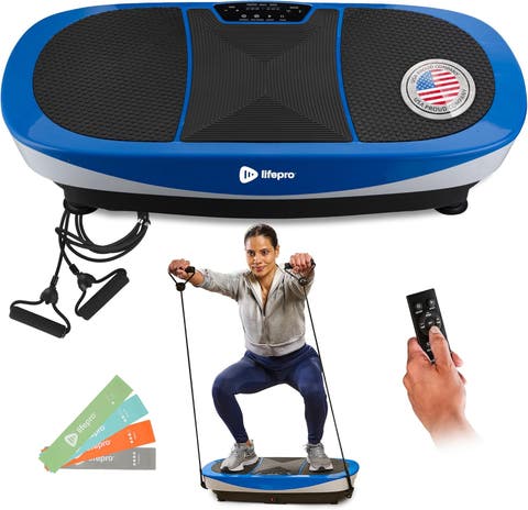 Rumblex Max 4D Vibration Plate Exercise Machine with Bands for Home Fitness and Recovery