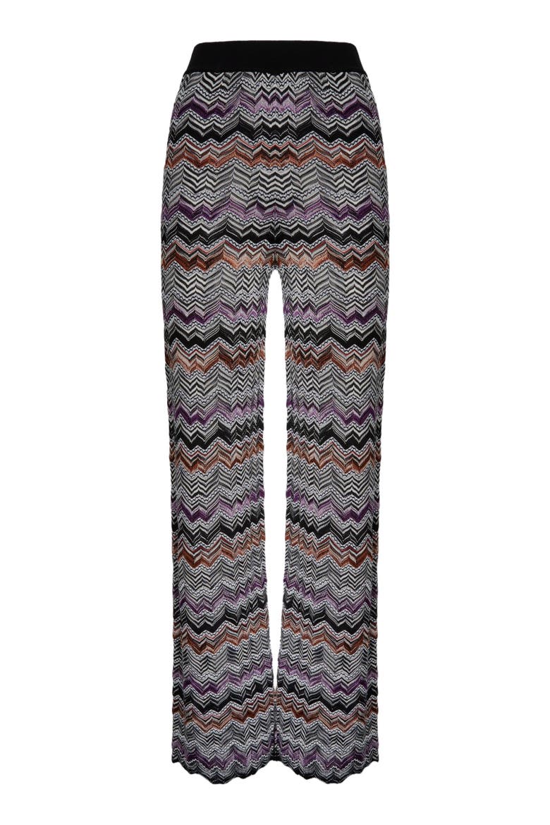 Straight Long Pants In English Rib Knit, Alternate, color, Multicoloured