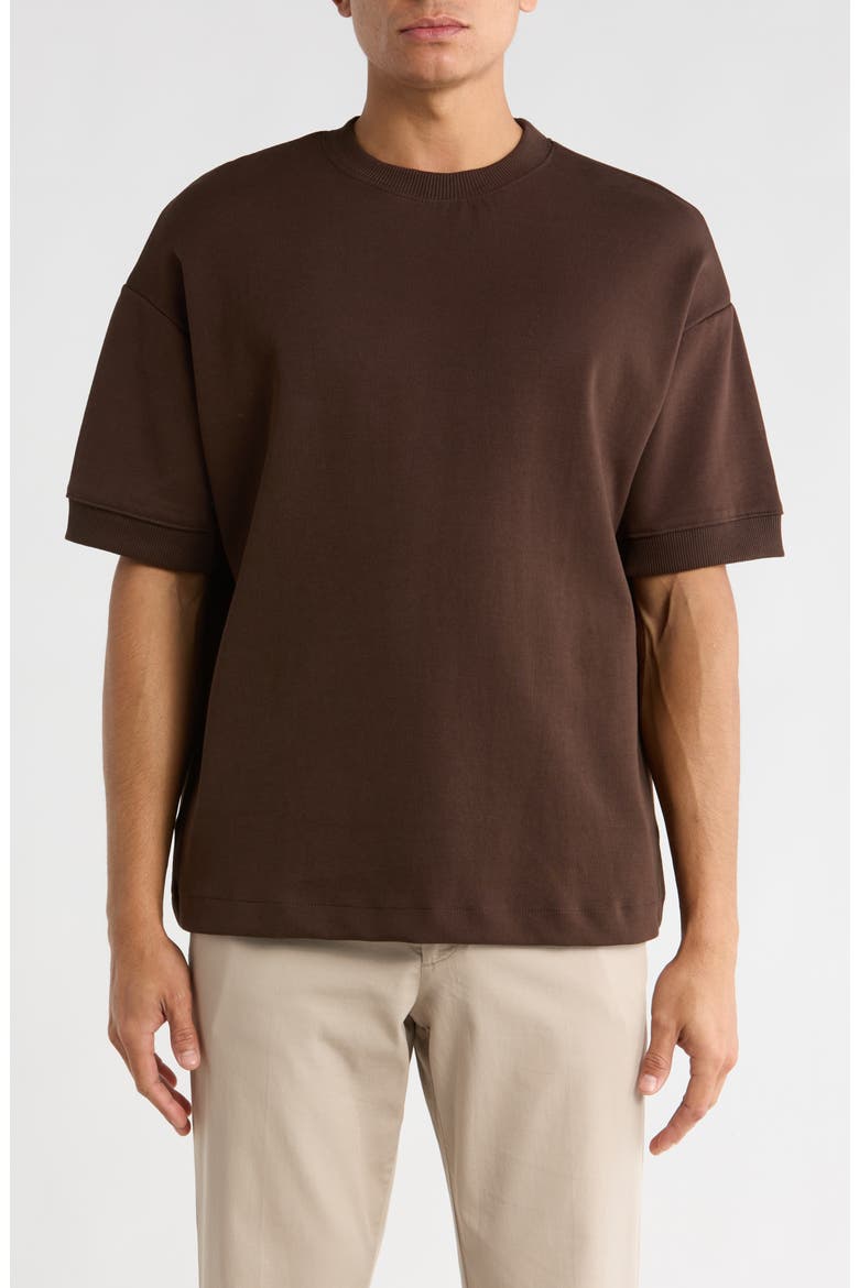 Heavyweight Short Sleeve T-Shirt, Main, color, BROWN