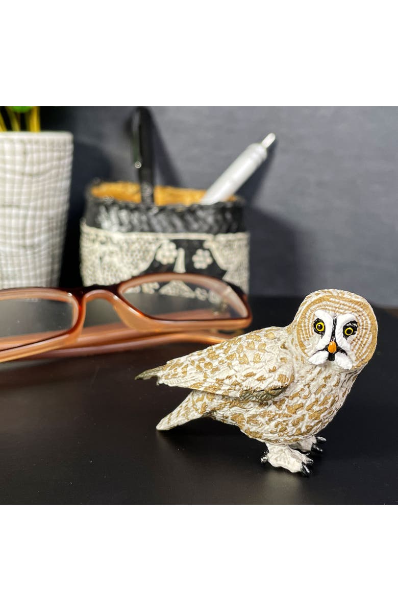 Safari Ltd. Great Grey Owl Kids Toy Figure, Alternate, color, NO COLOR