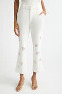 Cinq à Sept Kerry Crystal Studded Crop Pants