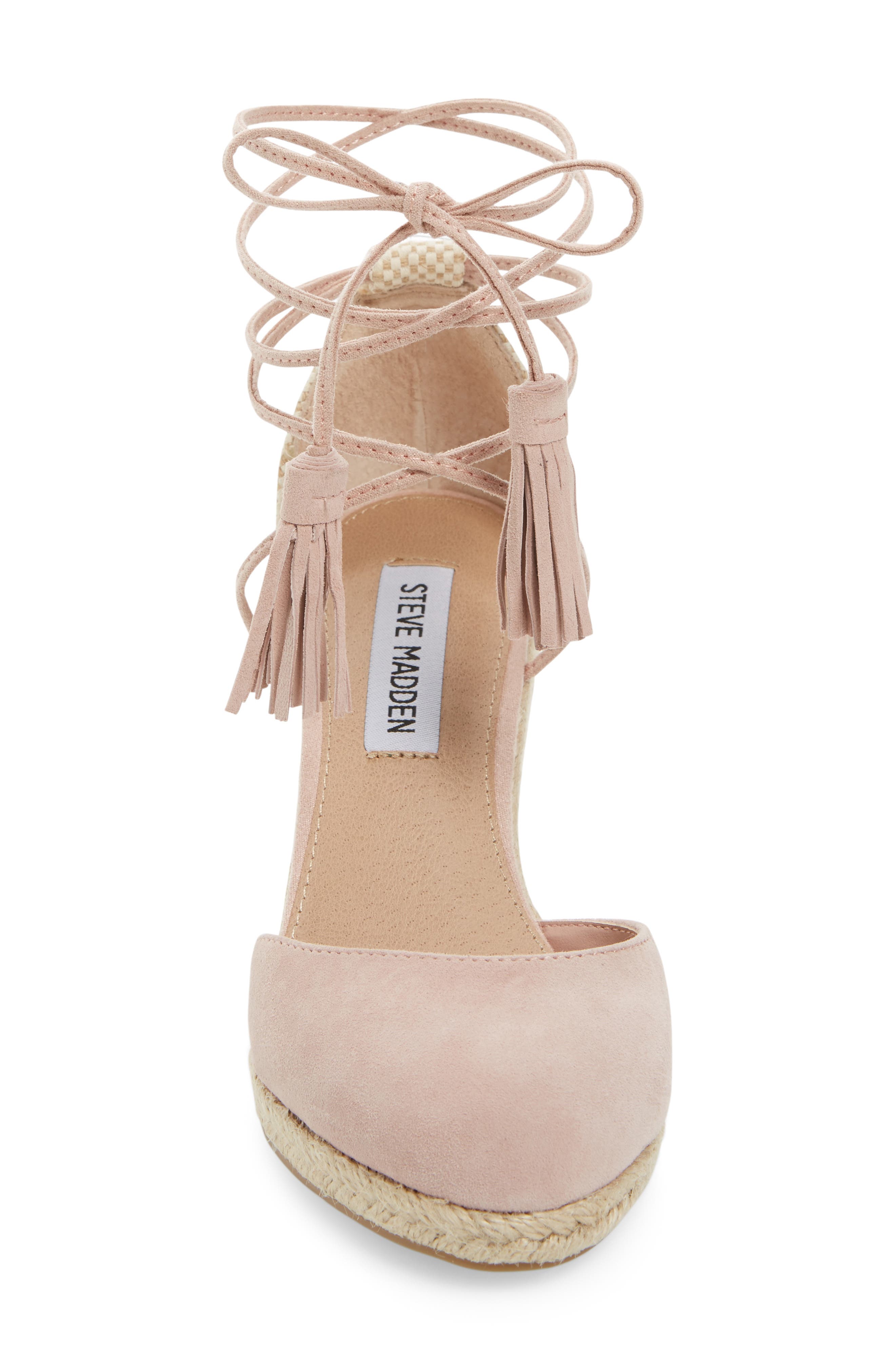 Bestow Wraparound Wedge, Alternate, color, PINK SUEDE