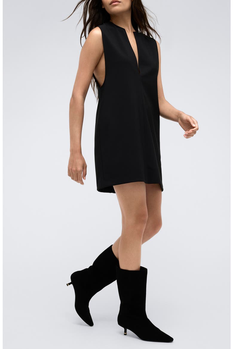 Vest Shift Dress, Alternate, color, BLACK