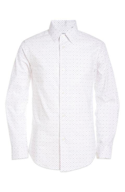 Kids' CK Polka Dot Button-Up Shirt (Little Kid)