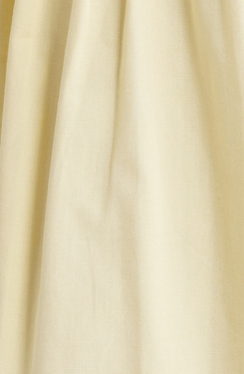 Topshop Smocked Cotton Poplin Midi Sundress, Alternate, color, Yellow