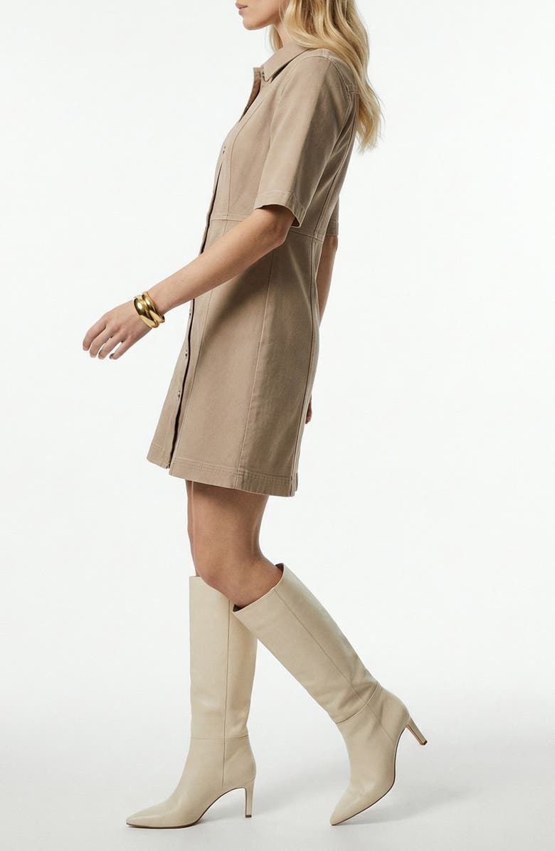 VERO MODA Daisy Denim Dress, Alternate, color, Silver Mink Detail Washed