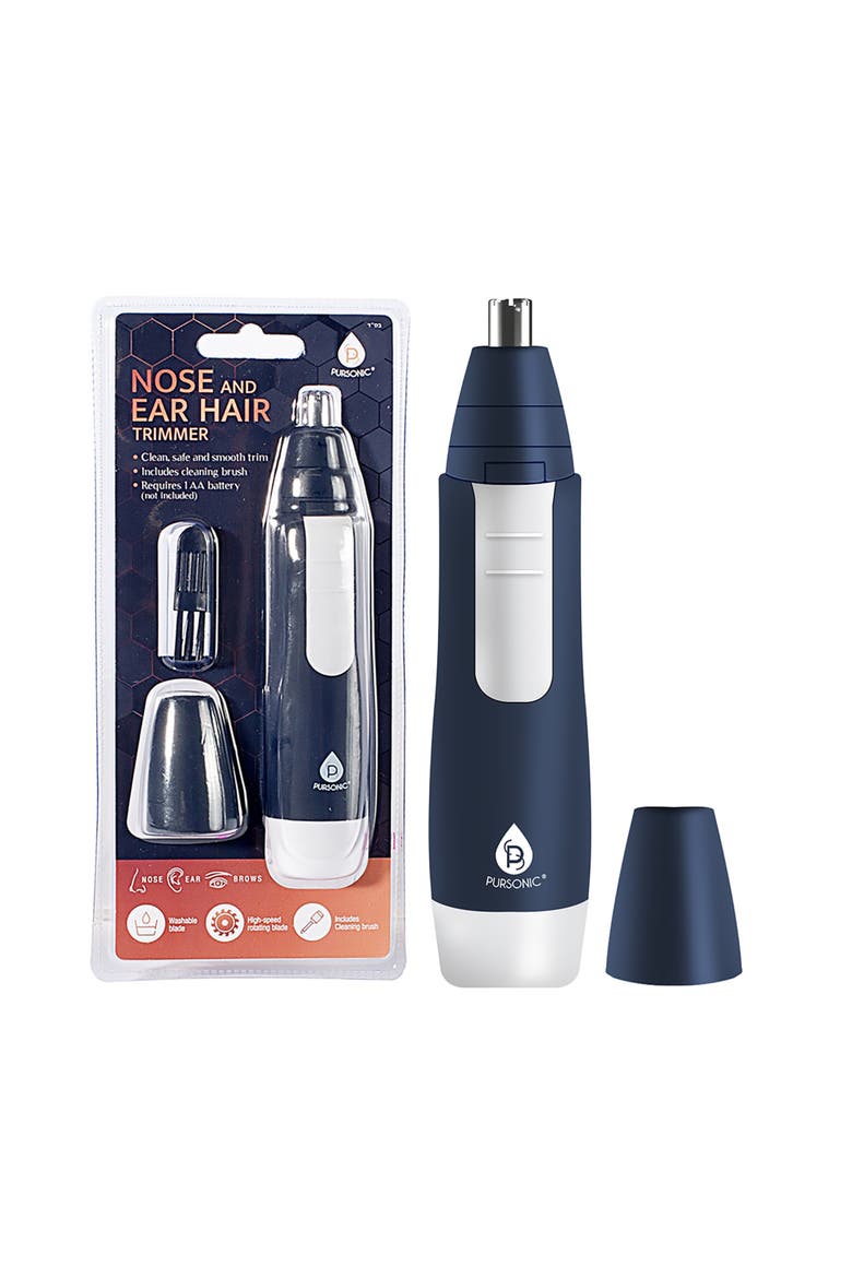 Nose and Ear Hair Trimmer, Alternate, color, Black