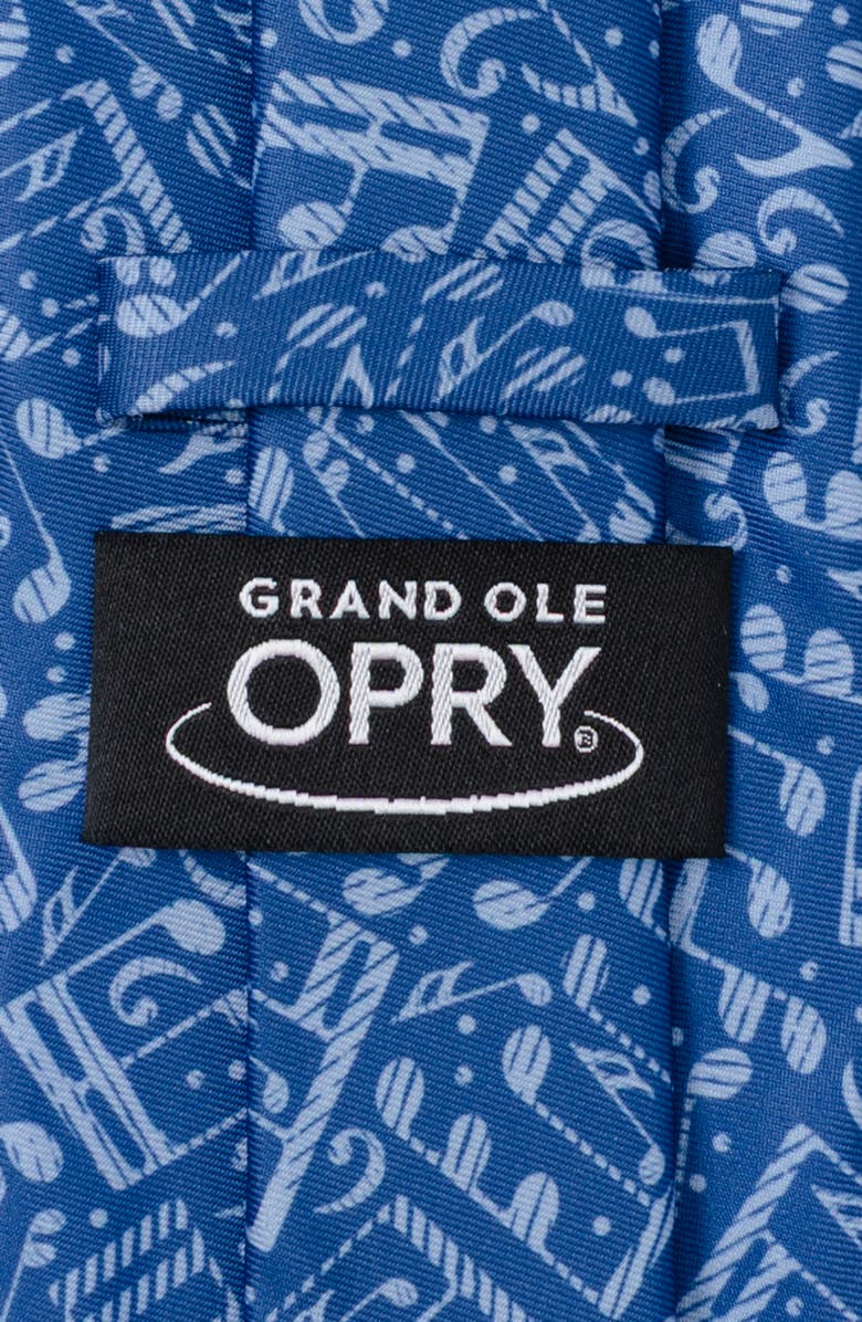 Cufflinks, Inc. Grand Ole Opry Note Pattern Neck Tie, Alternate, color, Blue