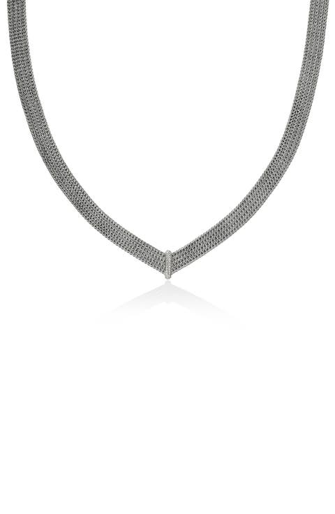 Icon Link Pavé Diamond Necklace