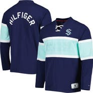 Tommy Hilfiger Men's Tommy Hilfiger Deep Sea Blue Seattle Kraken Walter Lace-Up Long Sleeve Top