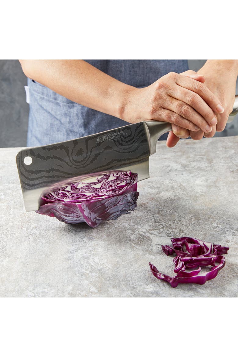 Damashiro® 6.5" Cleaver, Alternate, color, Silver